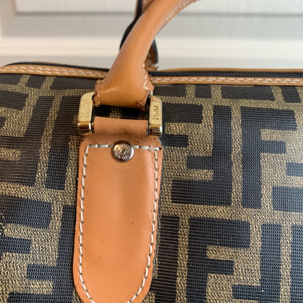Vintage FENDI Roma 1925 zucca Boston  speedy Bag ‘70 ❤️ - Picture 4 of 16